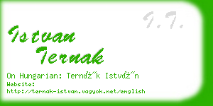 istvan ternak business card